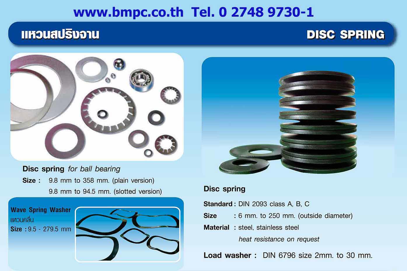 Schnorr, Disc spring, แหวนสปริงแผ่น, แหวนล๊อกคู่กันคลาย, Wave washer, แหวนกะทะ, Serrated Safety Washers, Disc lock washer, locking disc spring