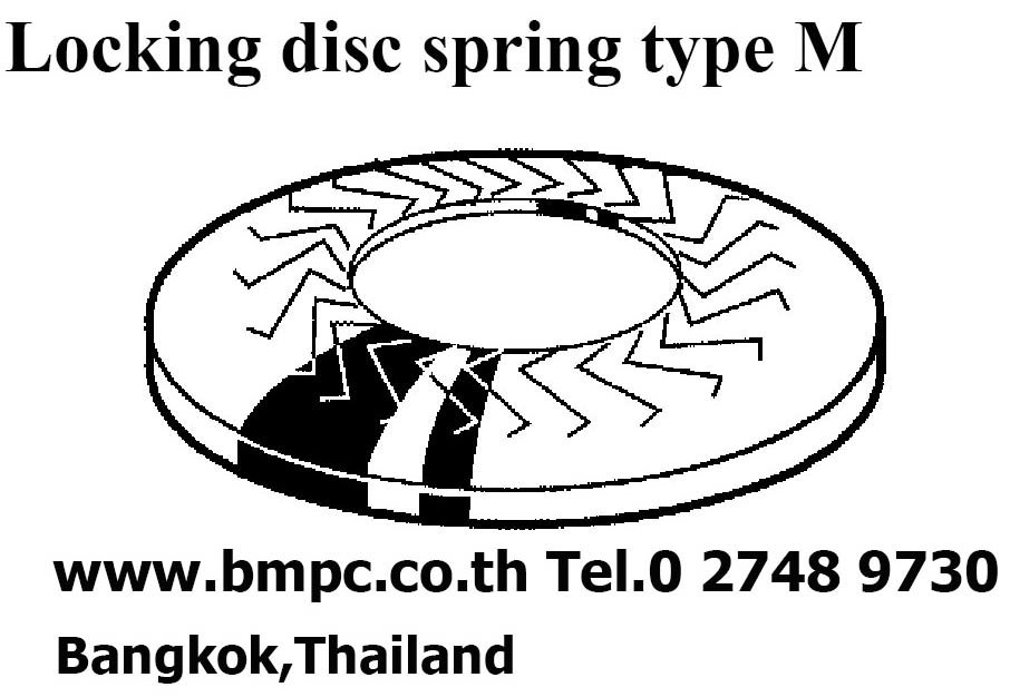 Locking Disc spring type M, Cup spring washer, แหวนจานกันคลายแบบมีลาย