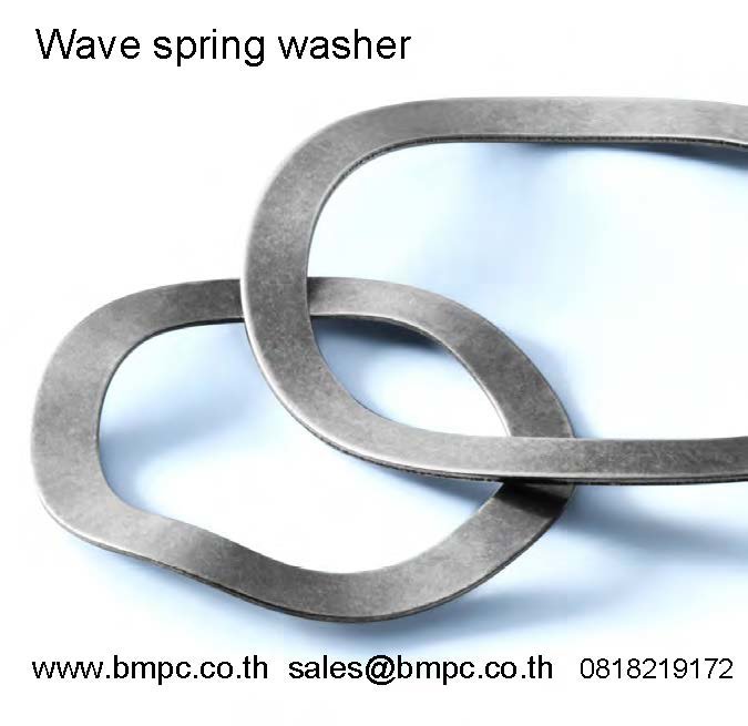 Wave spring washer, แหวนคลื่น, แหวนดันลูกปืน, แหวนกันรุน,  