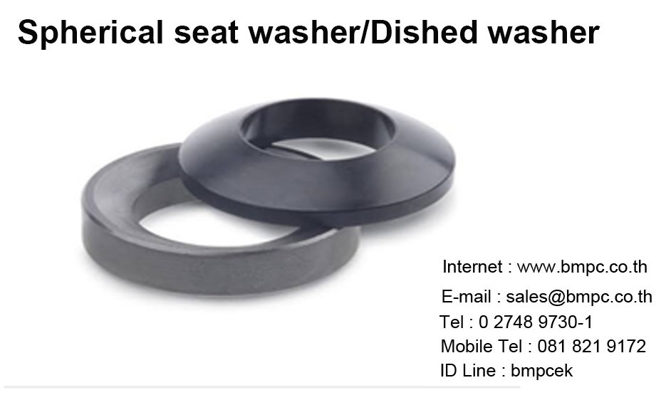 แหวนกะทะ, แหวนโค้ง, แหวนปรับมุมน๊อต, แหวนท้องกะทะคู่, แหวนโค้งคู่, Dished washer, Spherical seat washer, DIN6319C, DIN6319D, DIN6319G