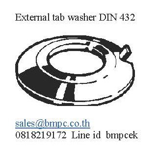External tab washer แหวนพับล๊อกกันคลาย DIN432