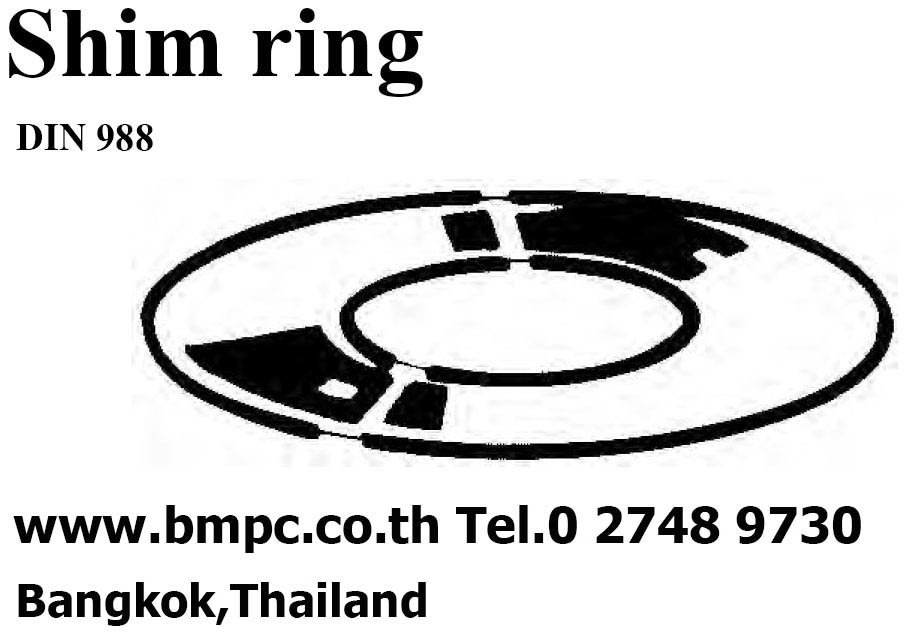 แหวนรอง, แผ่นชิม, Shim ring, แหวนบาง  0.1, 0.3, 0.5, 1.00 mm.