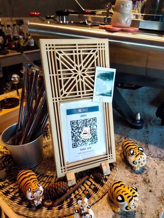 กรอบใส่ป้ายร้าน/ใส่คิวอาร์โค้ดสแกนจ่ายเงิน