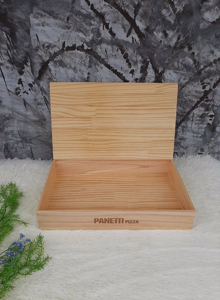 ถาดไม้แบบมีฝาปิด