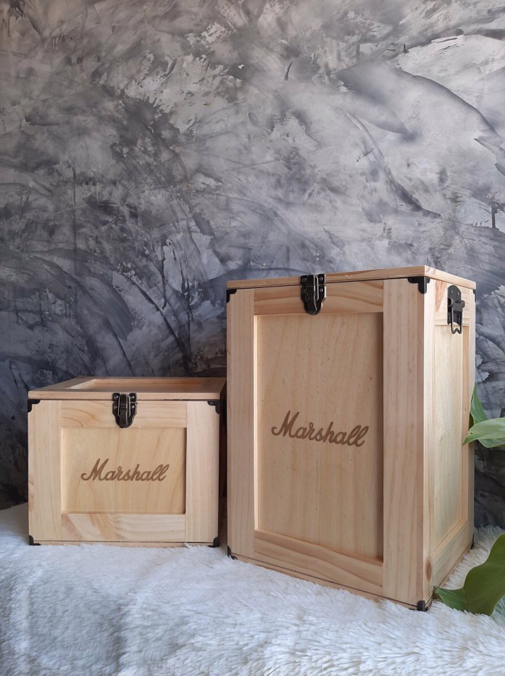 กล่องไม้ใส่ลำโพง Bluetooth