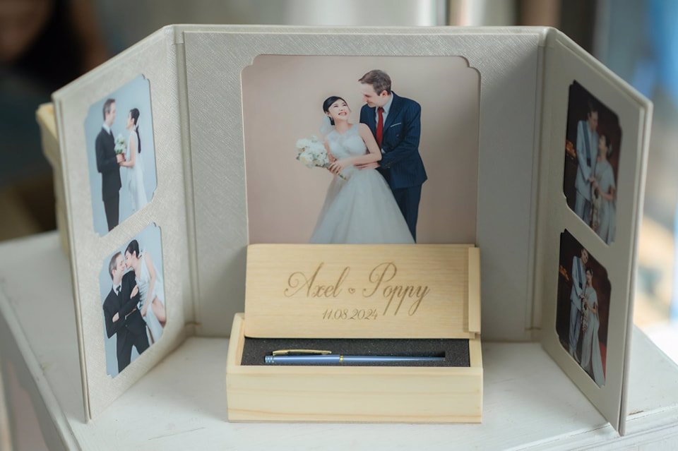 กล่องไม้ใส่ปากกา