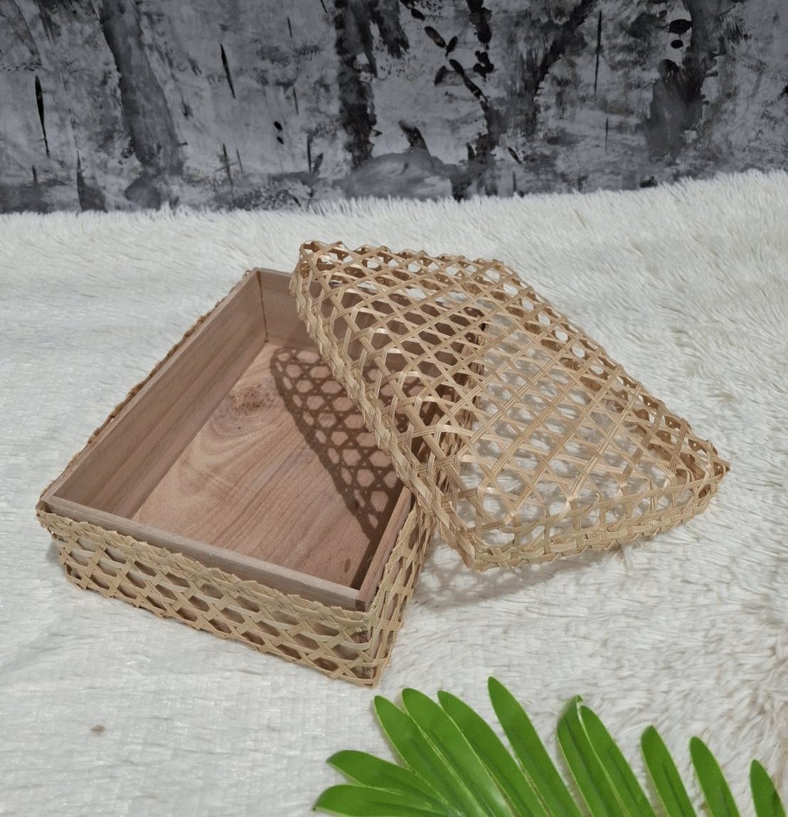 ถาดไม้ใส่ของฝาก