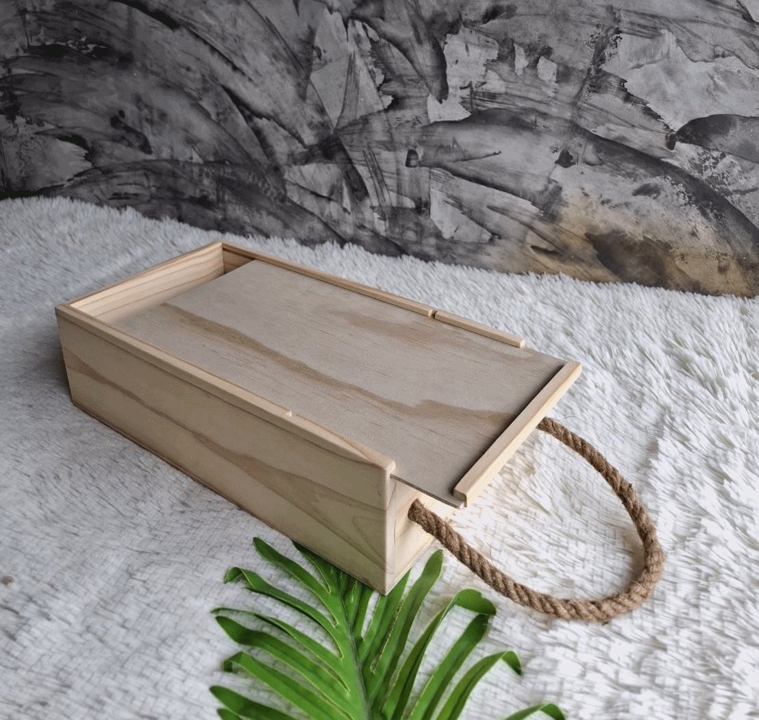 กล่องใส่ไวน์ แบบ 2 ขวด