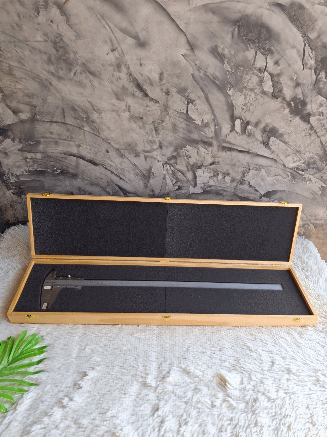 กล่องไม้เก็บเวอร์เนียร์ (ขนาดใหญ่)