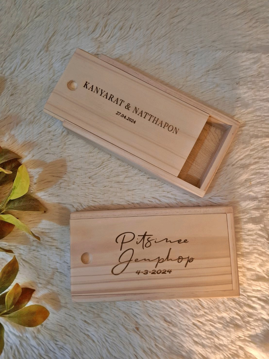 กล่องไม้งานแต่งงาน