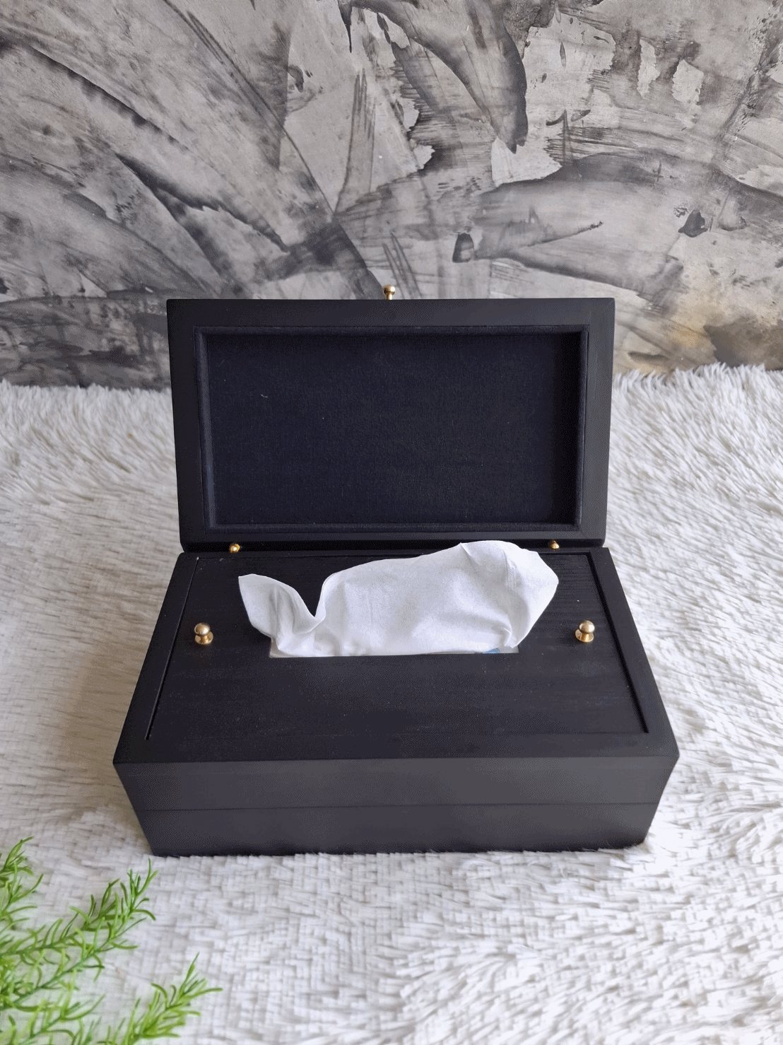 กล่องไม้ใส่ทิชชู