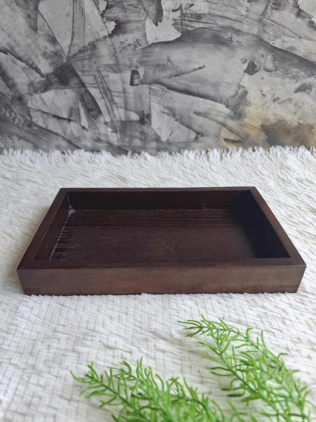 ถาดไม้สัก