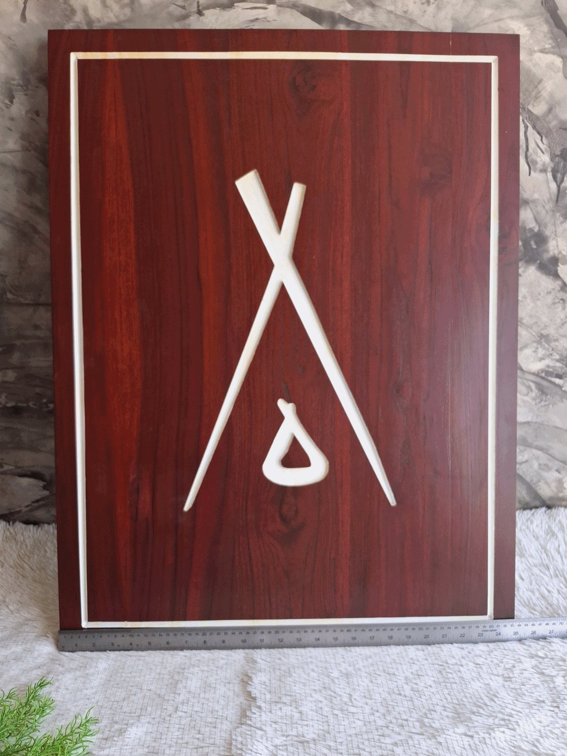 ป้ายไม้สัก