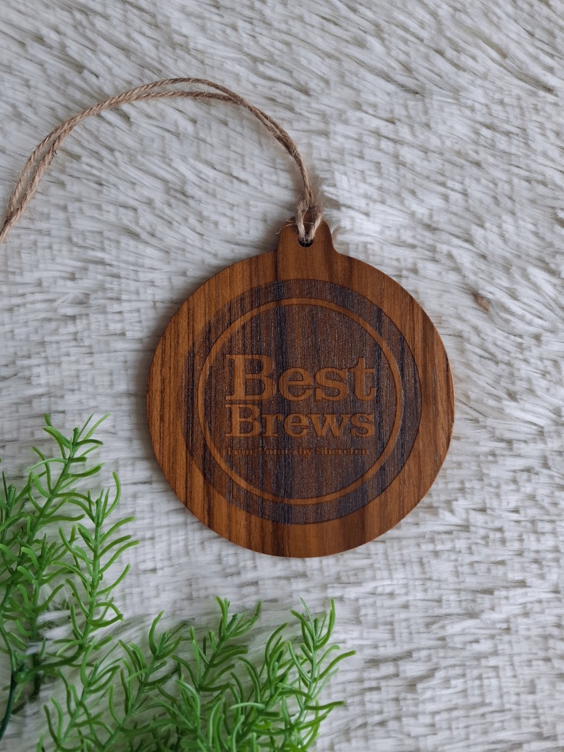 ป้ายแขวนไม้สัก