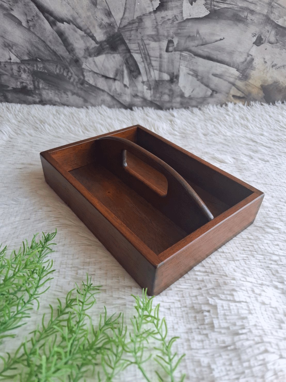 ถาดไม้ยางพารา