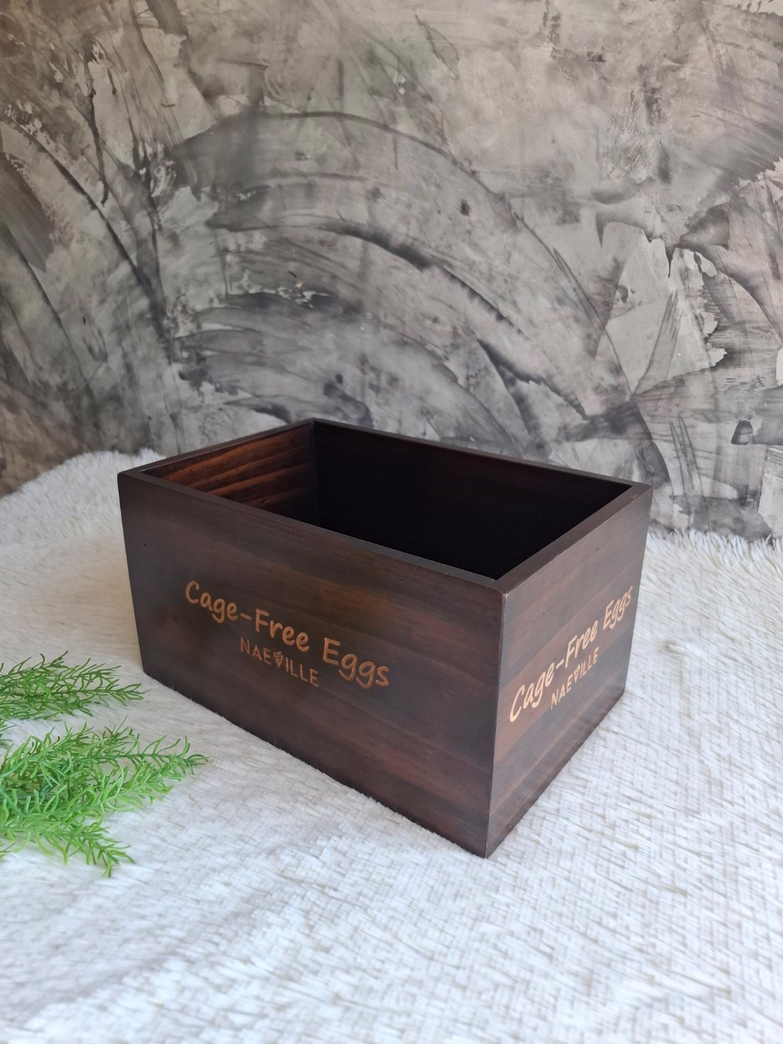 ถาดไม้ใส่ไข่ไก่