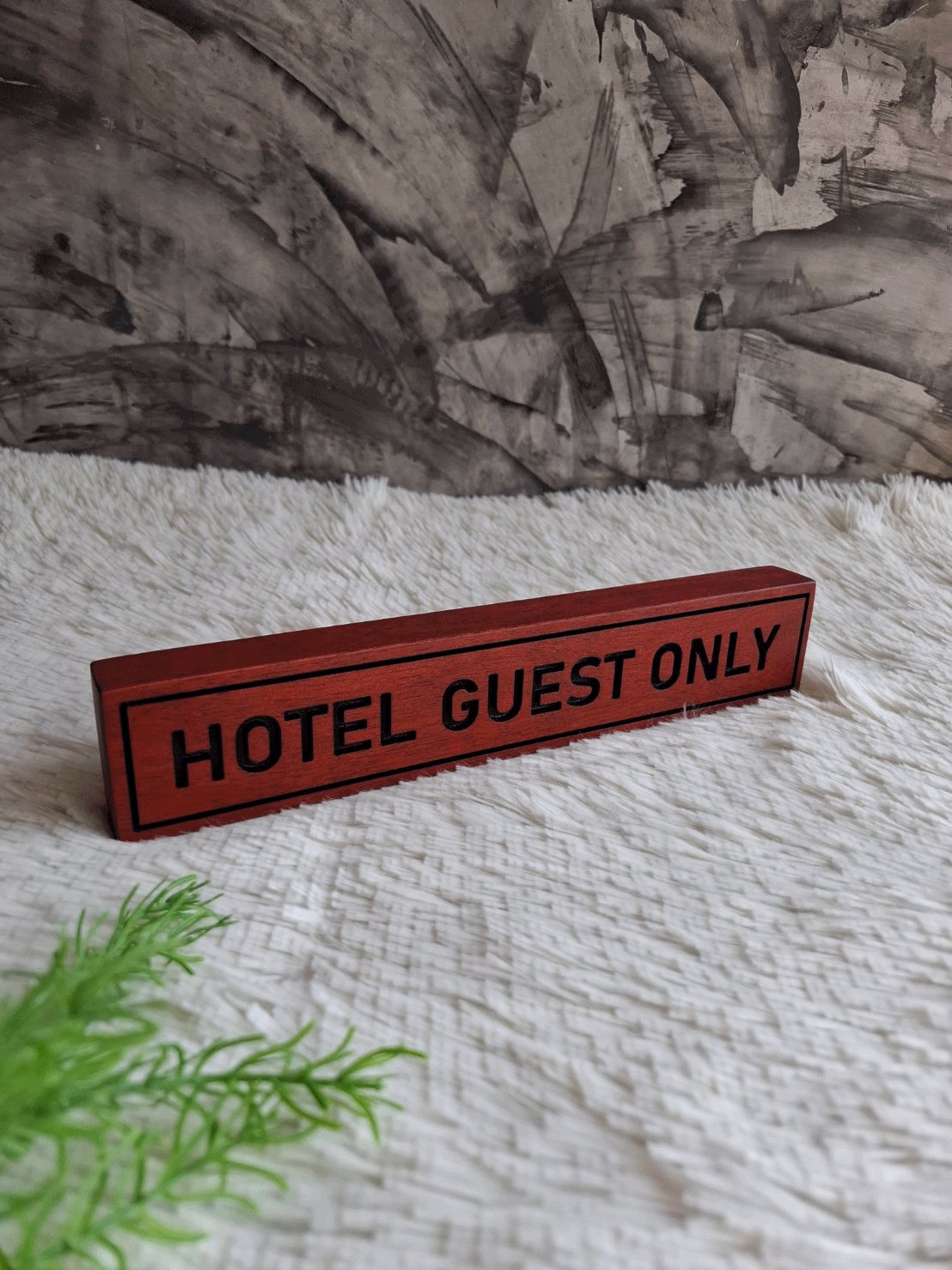 ป้ายไม้ตั้งโต๊ะ