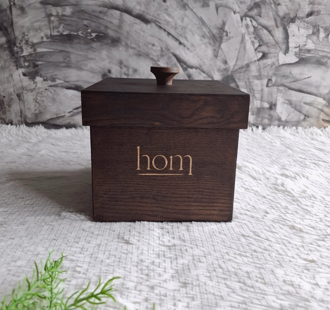 กล่องไม้ใส่เค็กวันเกิด