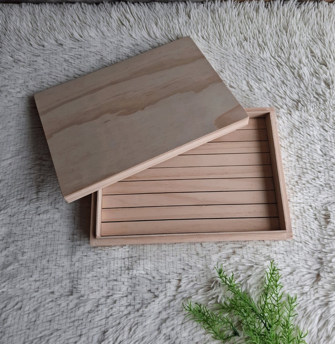 กล่องไม้ใส่ซูชิ