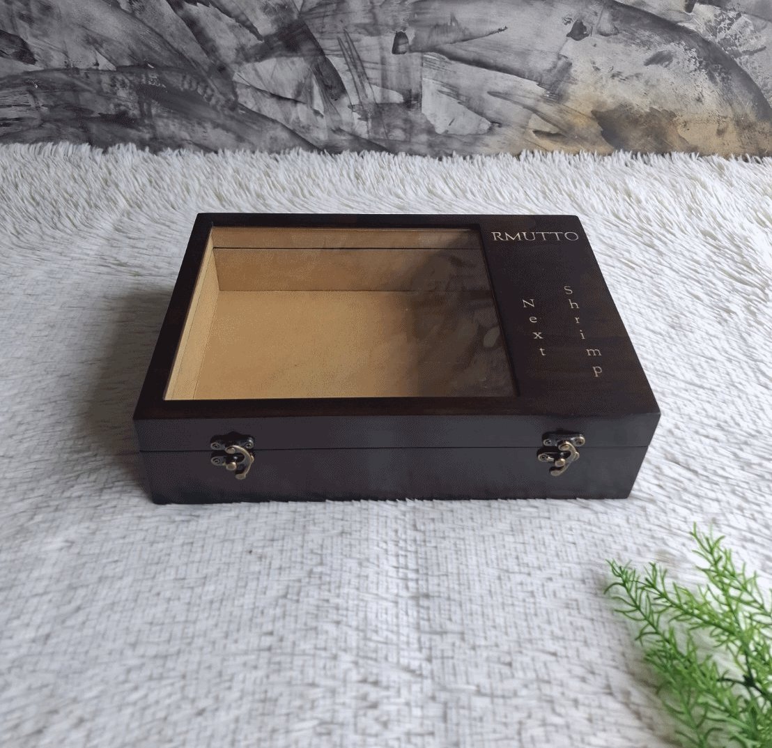 กล่องไม้ฝากระจก