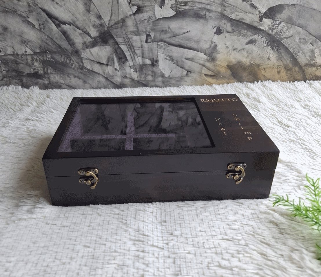 กล่องไม้ฝากระจก