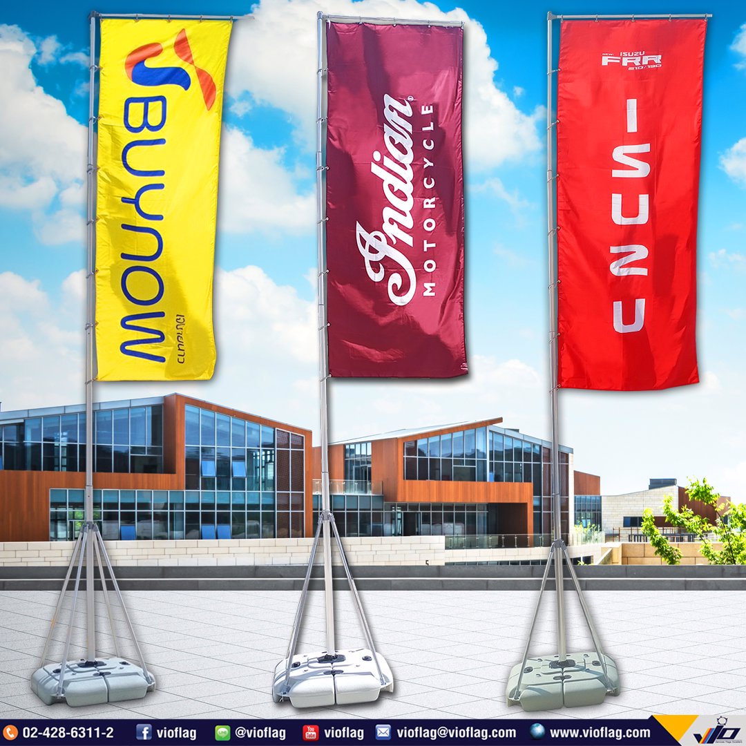 VIO FLAG รับผลิตธงญี่ปุ่น JFLAG ไจแอนท์แฟลก งานผ้าทุกขนาด ไม่มีขั้นต่ำ พร้อมให้เช่าอุปกรณ์